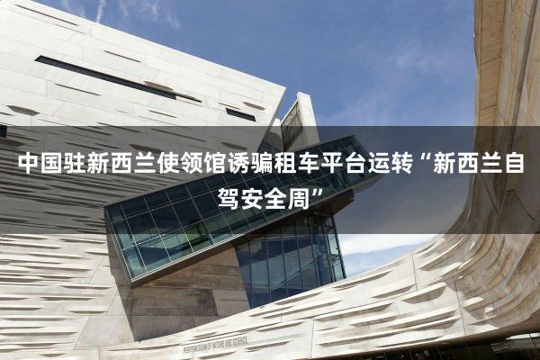 中国驻新西兰使领馆诱骗租车平台运转“新西兰自驾安全周”
