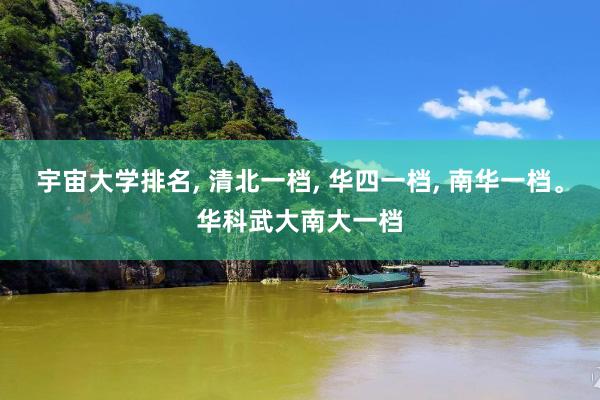 宇宙大学排名, 清北一档, 华四一档, 南华一档。华科武大南大一档