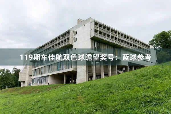 119期车佳航双色球瞻望奖号：蓝球参考