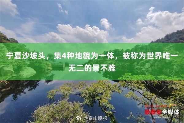 宁夏沙坡头，集4种地貌为一体，被称为世界唯一无二的景不雅