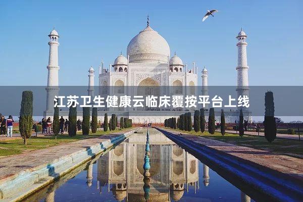 江苏卫生健康云临床覆按平台上线