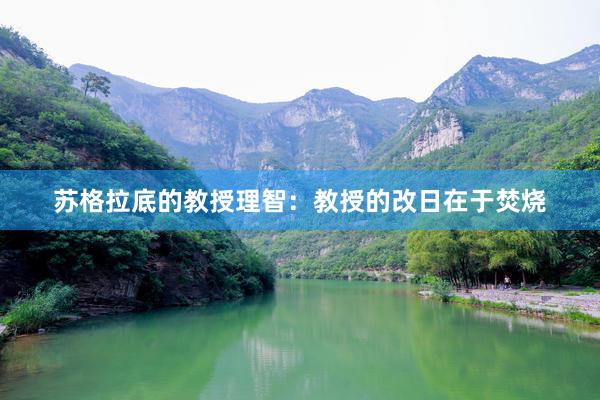 苏格拉底的教授理智：教授的改日在于焚烧